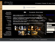 Tablet Screenshot of directosonido.com
